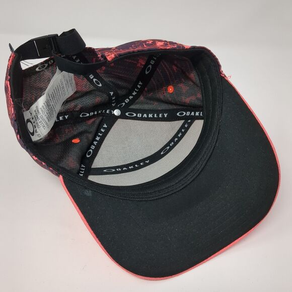 Oakley Slideback Hat Pink One Size Adjustable Vented Holes 6 Panel Polyester - Picture 6 of 9
